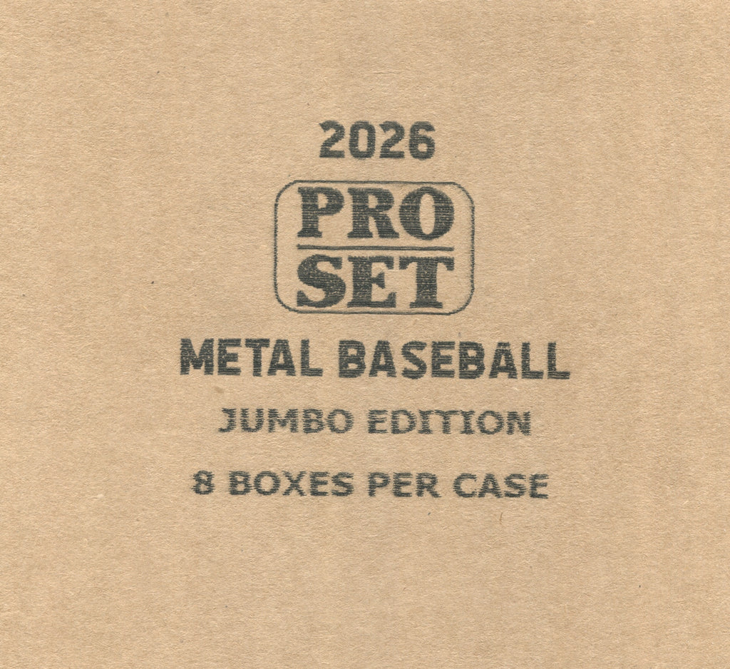 2026 Pro Set Metal Baseball Jumbo Box 8-Box Case