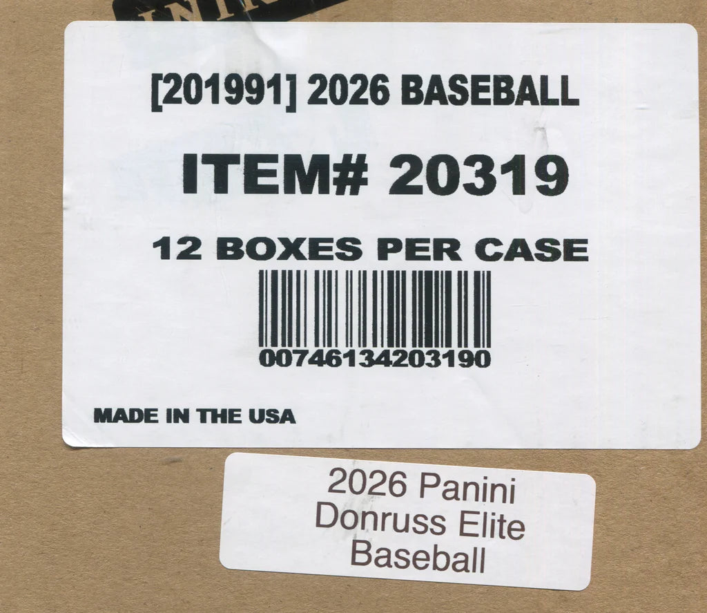 2026 Panini Donruss Elite Baseball Hobby 12-Box Case