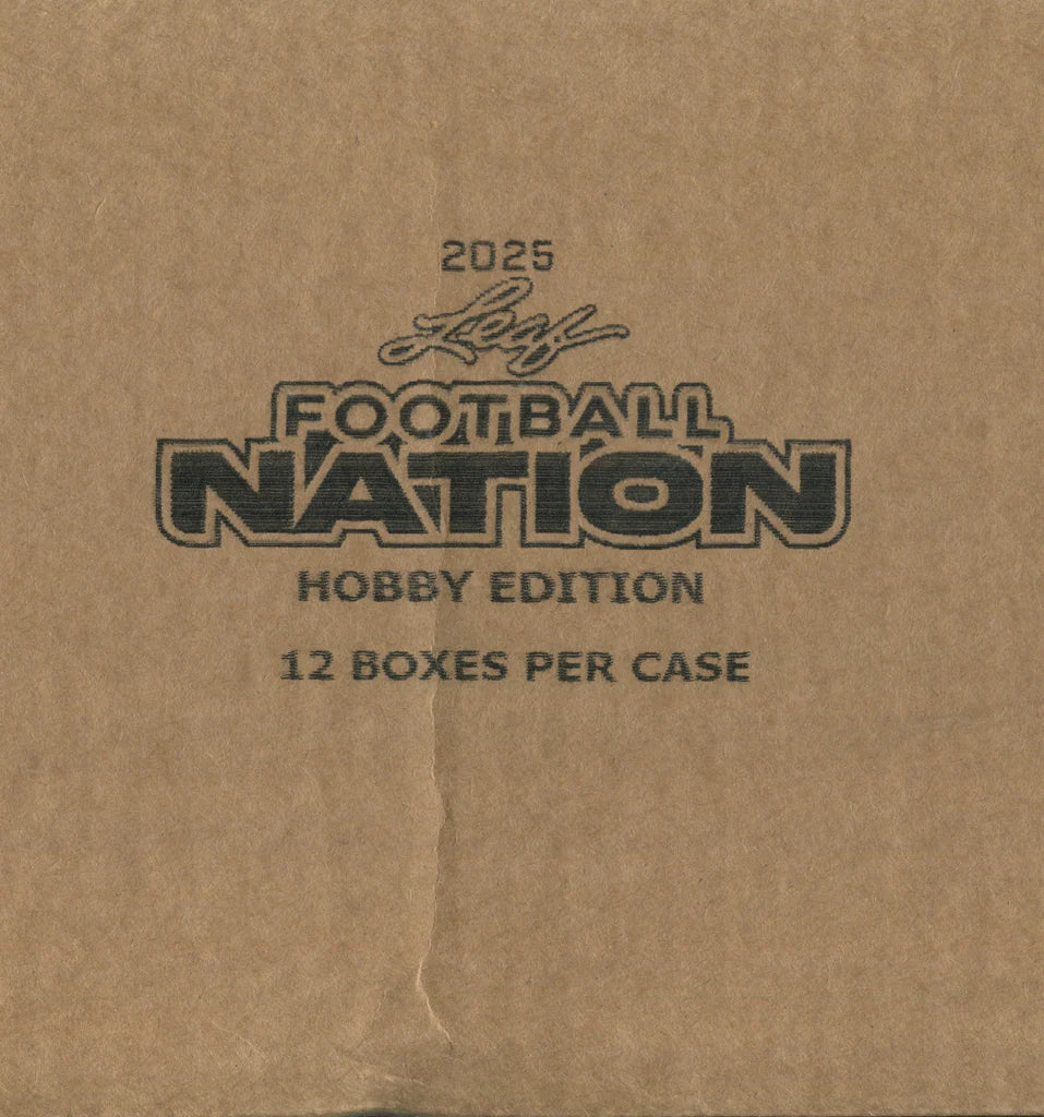 2025 Leaf Football Nation Hobby 12-Box Case