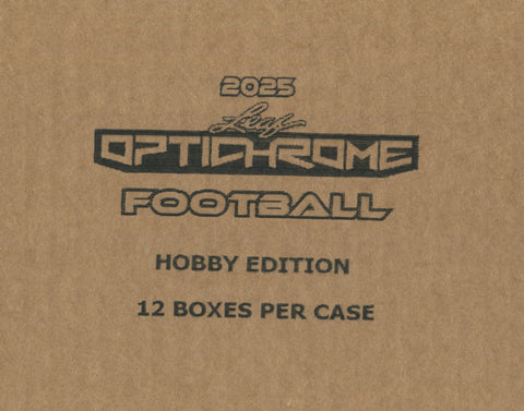 2025 Leaf Optichrome Football Hobby Box 12-Box Case