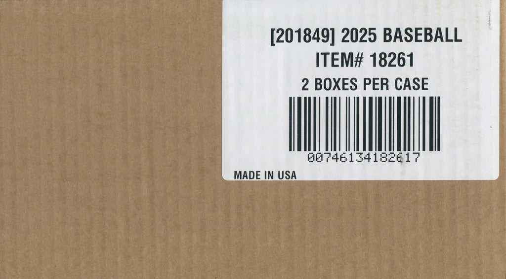 2025 Panini Flawless Baseball Hobby 2-Box Case *Presale*