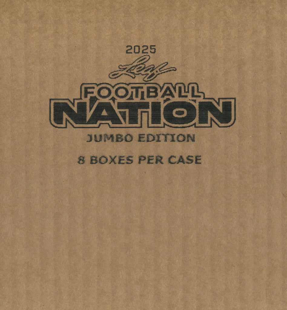 2025 Leaf Football Nation Hobby Jumbo 8-Box Case