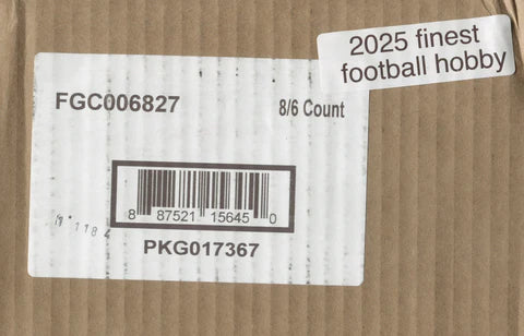 2025 Topps Finest Football Hobby 8-Box Case