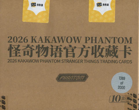 2026 Kakawow Phantom Stranger Things Hobby Box 10-Box Case