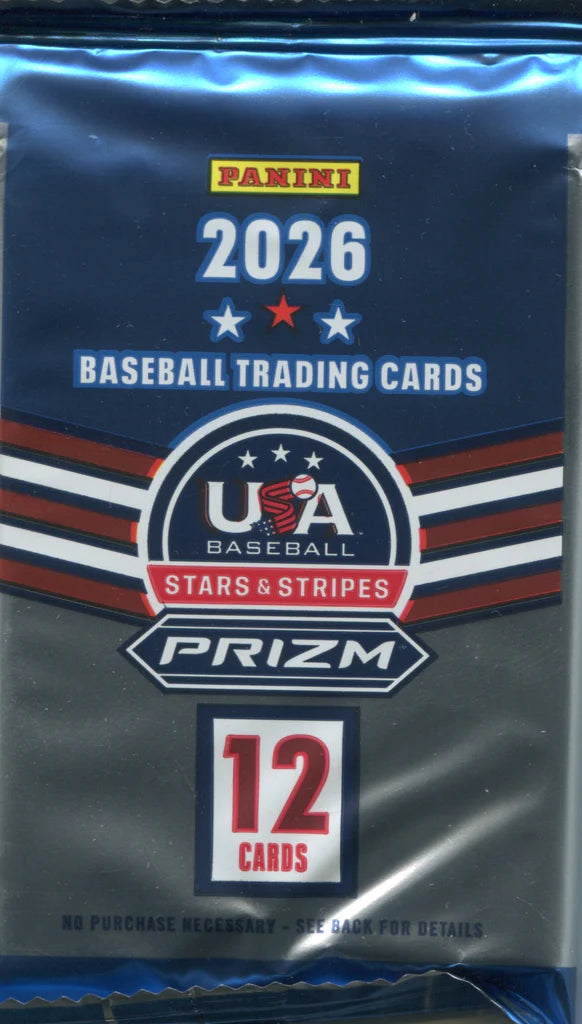 2026 Panini USA Stars & Stripes Prizm Baseball Hobby Box Pick Your Pack