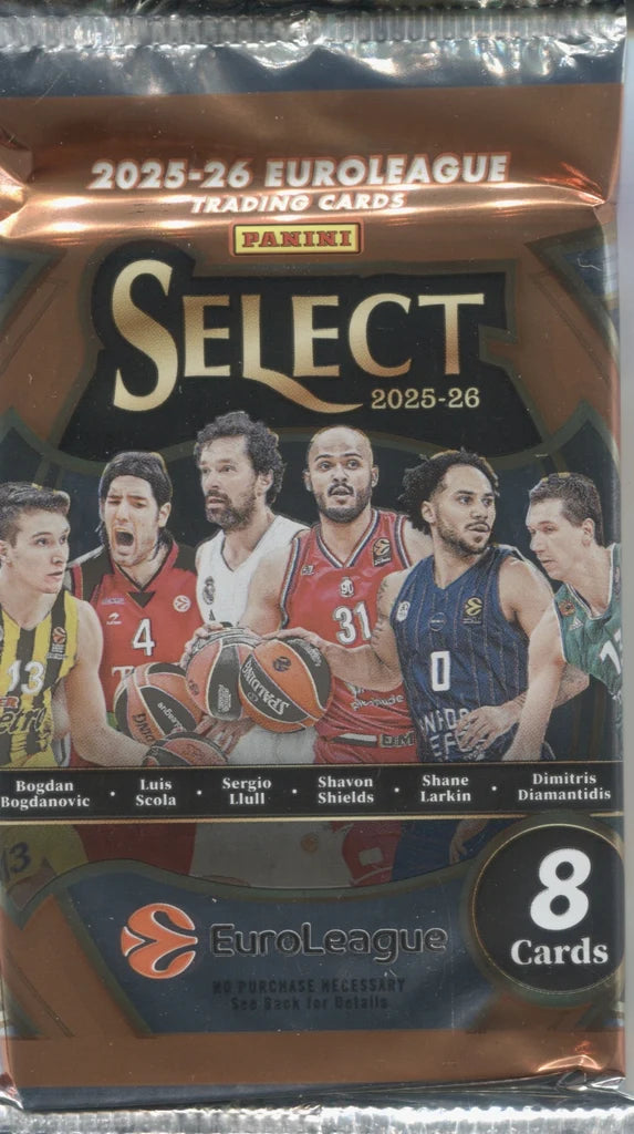 2025-26 Panini Select EuroLeague Basketball Hobby Pick Your Pack