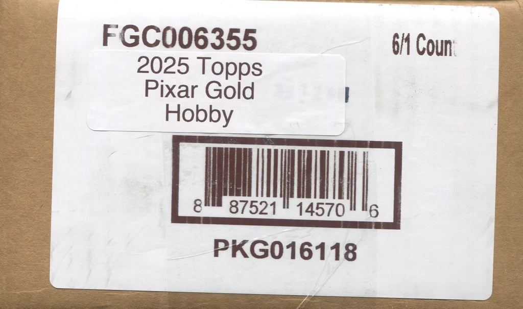 2025 Topps Pixar Gold Hobby Box 6-Box Case