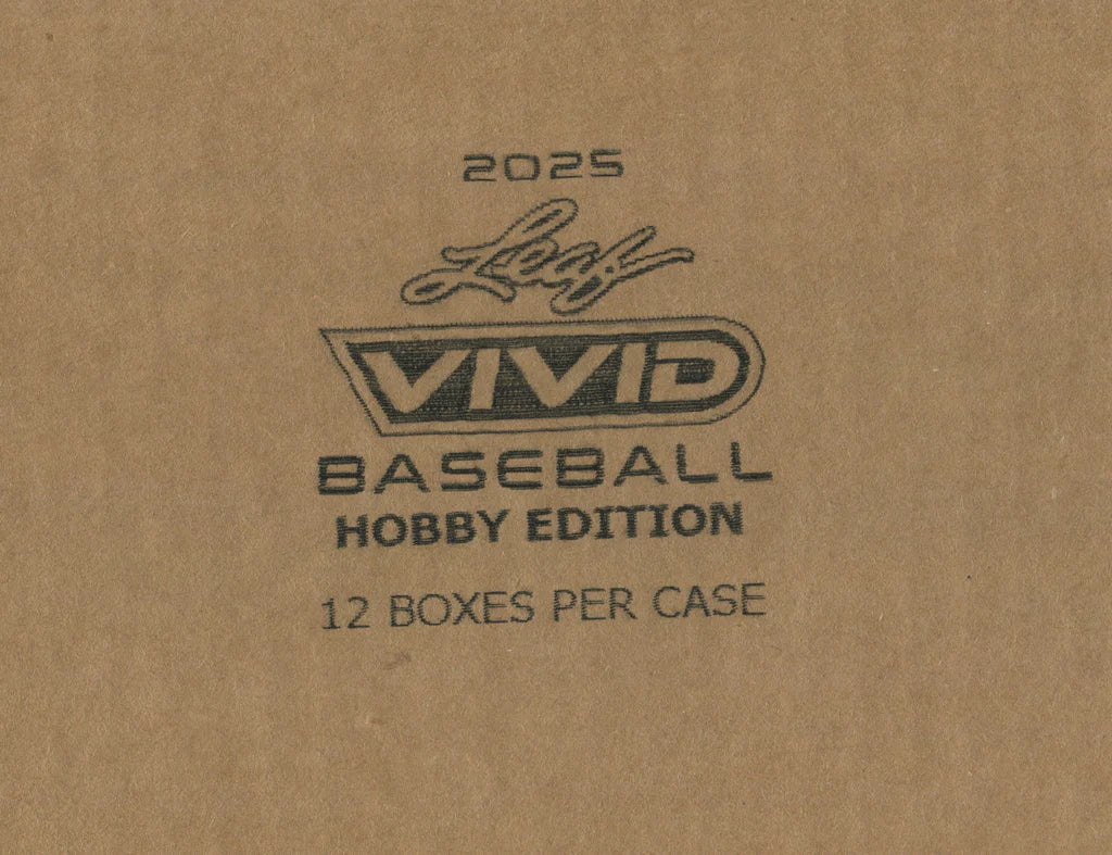 2025 Leaf Vivid Baseball Hobby 12-Box Case