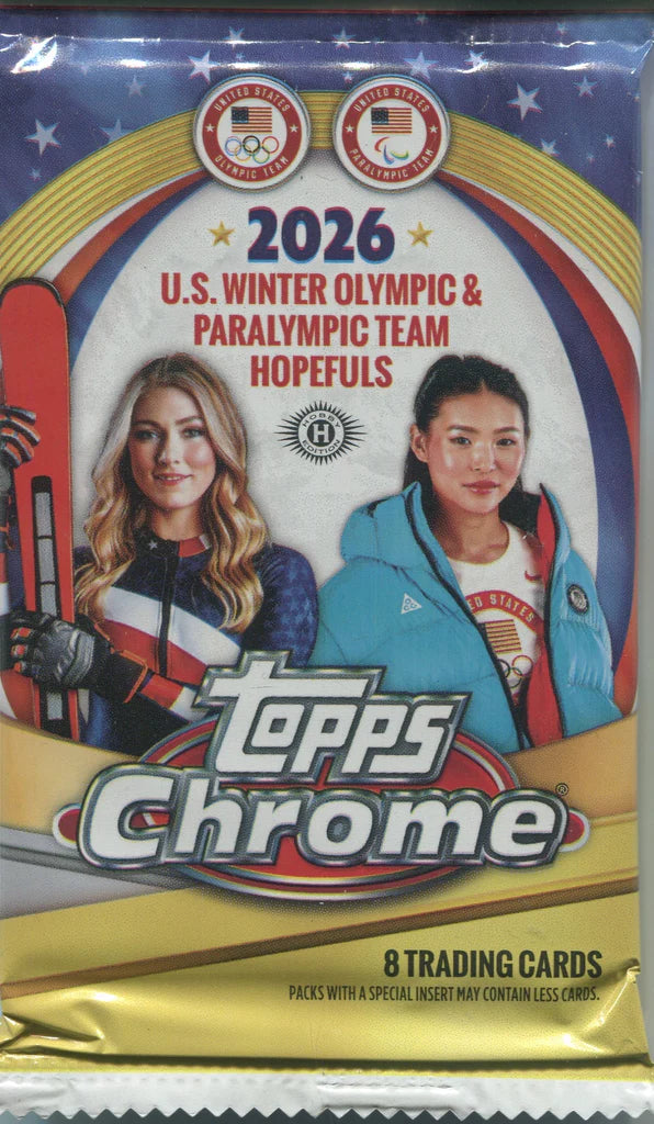 2026 Topps Chrome US Olympic & Paralympic Hopefuls Hobby Box Pick Your Pack
