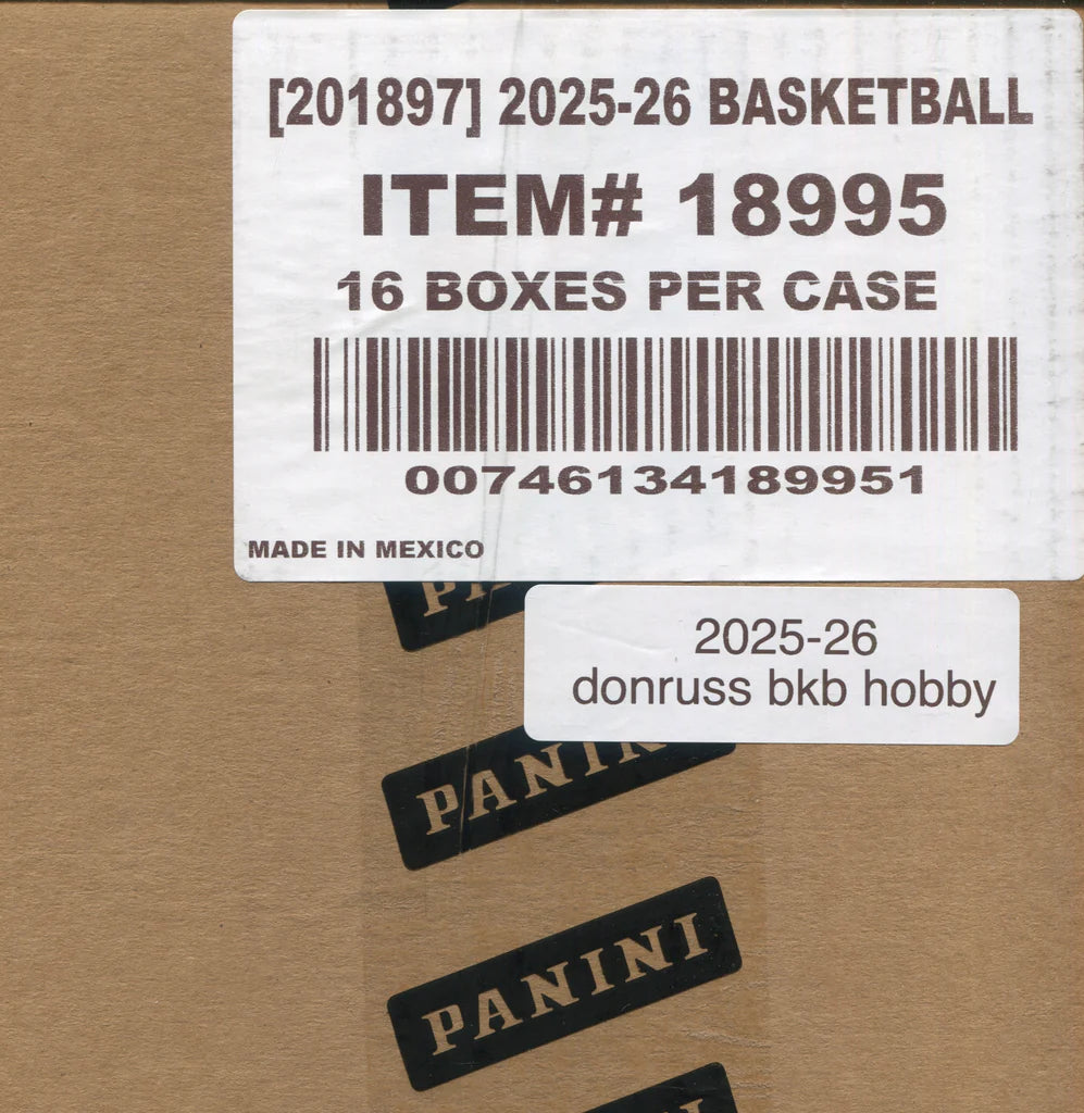 2025-26 Panini Donruss Basketball Hobby Box 16-Box Case