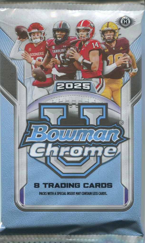 2025 Bowman University Chrome Football Jumbo Pick Your Pack
