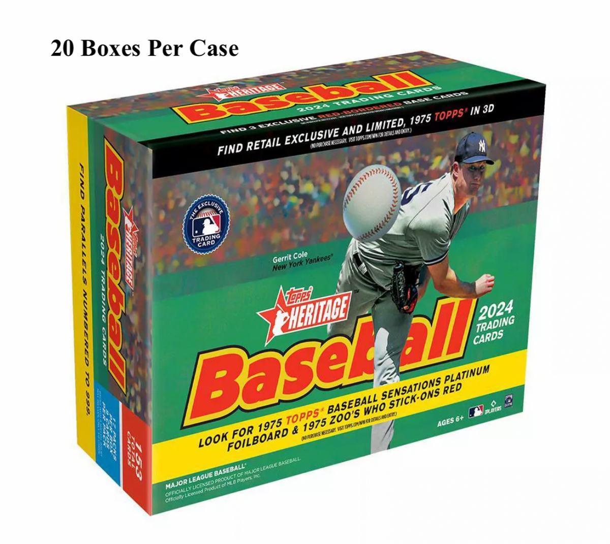 2024 Topps Heritage Baseball Mega 20 Box Case