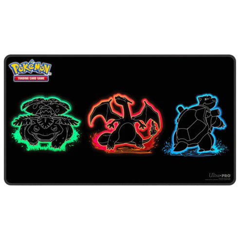 Ultra Pro Pokemon Neon Kanto Foil Playmat - Venusaur, Charizard, Blastoise