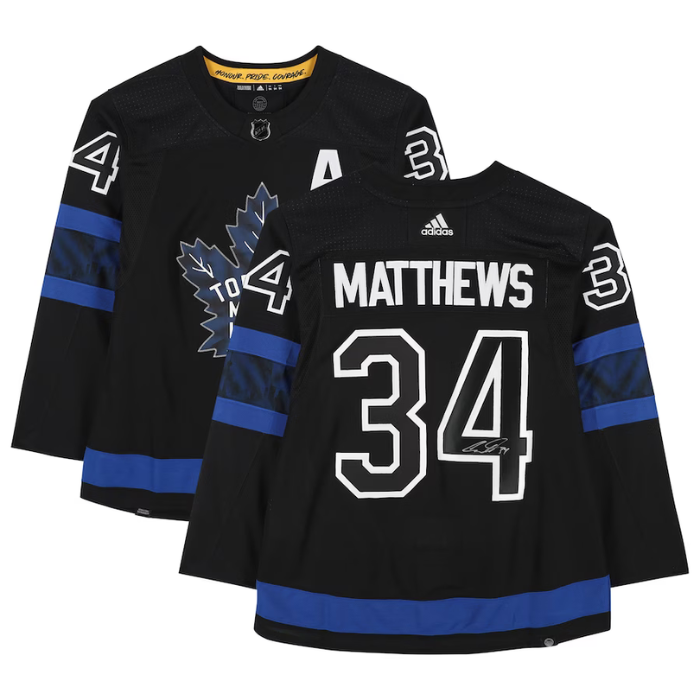 Auston Matthews Toronto Maple Leafs Fanatics Authentic Autographed Alternate Adidas Authentic Jersey - Black