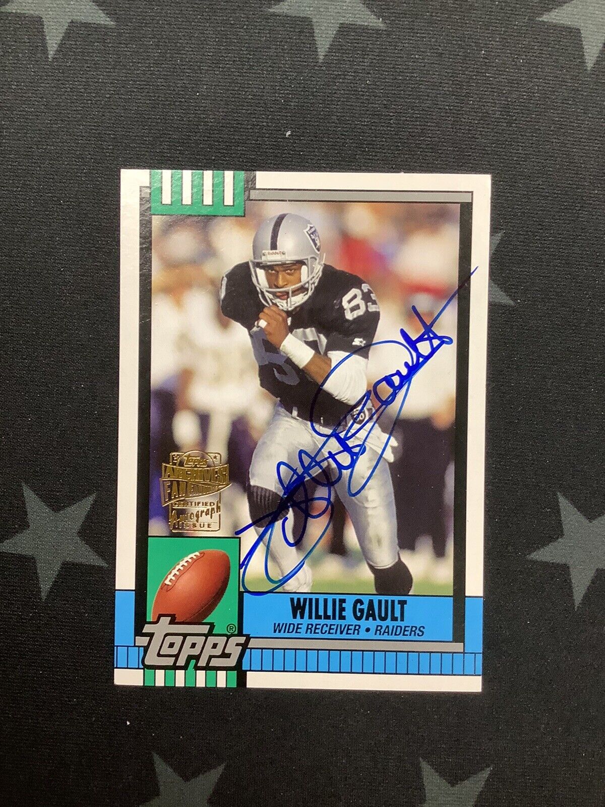 2013 TOPPS ARCHIVES FAN FAVORITES WILLIE GAULT AUTOGRAPH RAIDERS FFA-WG
