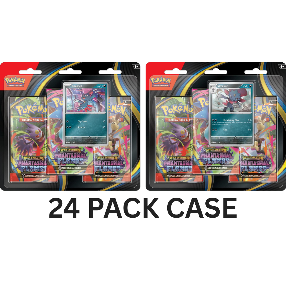 Pokemon Phantasmal Flames 3 Pack Blister 24 Pack Case *PRESALE*