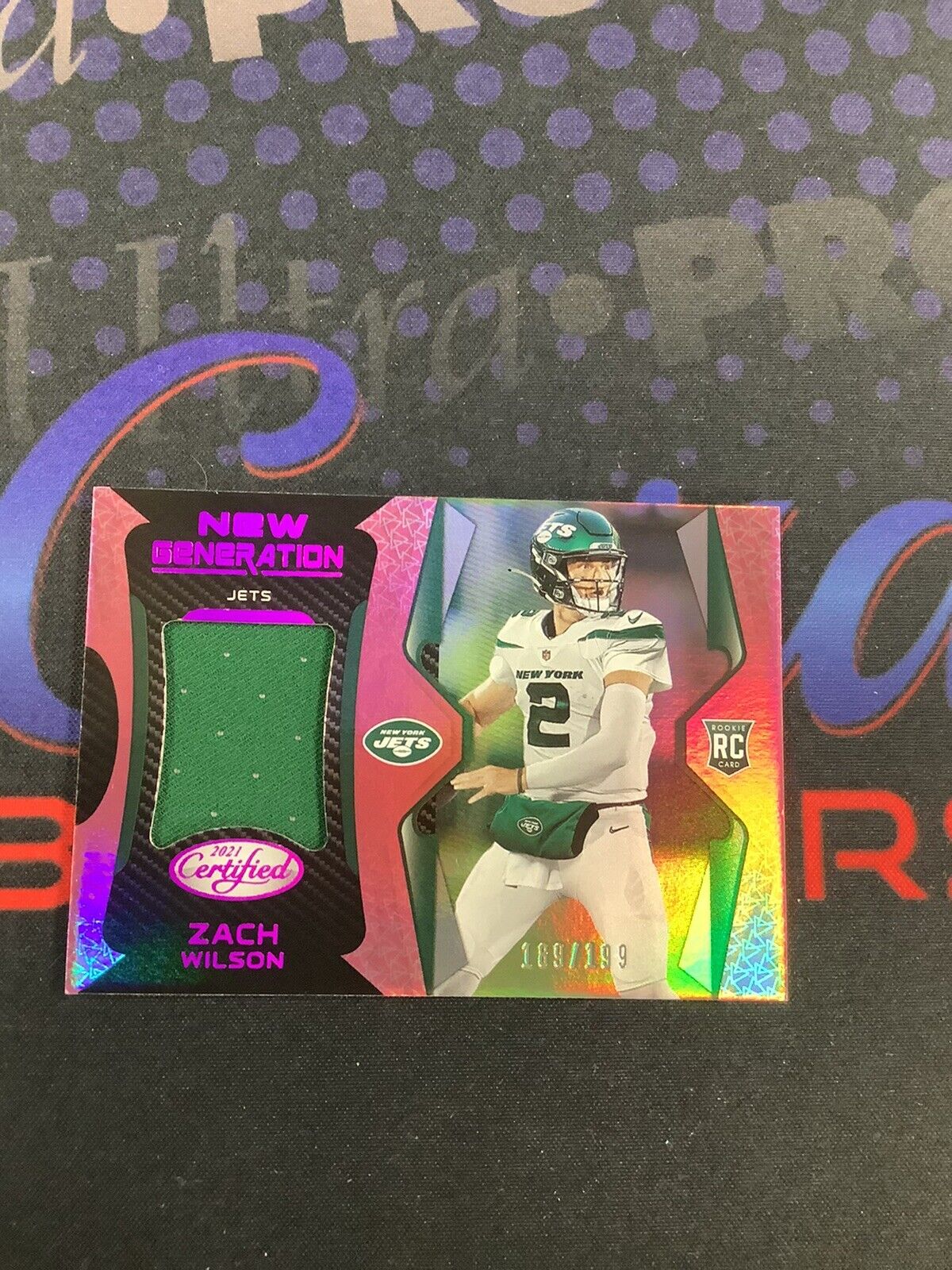 2021 ZACH WILSON CERTIFIED NEW GENERATION MIRROR PINK ROOKIE 189/199 NG-2