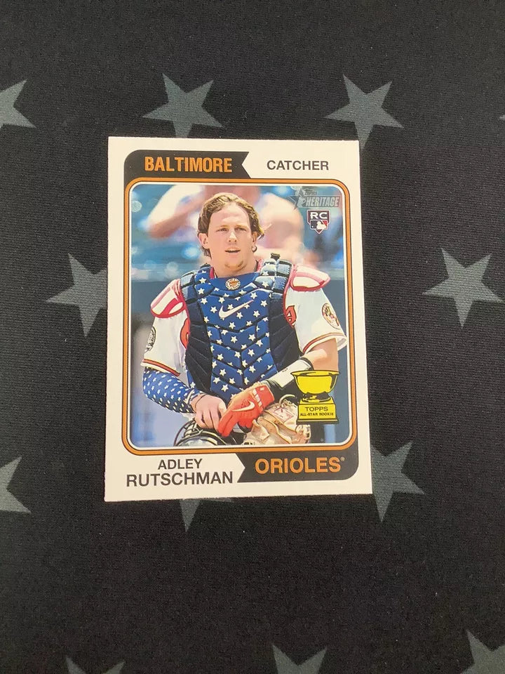 2023 ADLEY RUTSCHMAN RC TOPPS HERITAGE IMAGE VARIATION BALTIMORE ORIOLES #7