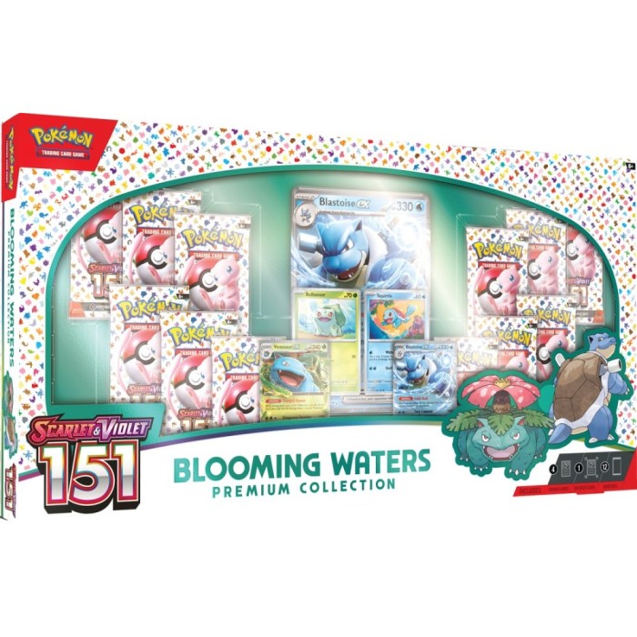 pokemon card 151 box Pokemon 151 Blooming Waters Premium Collection
