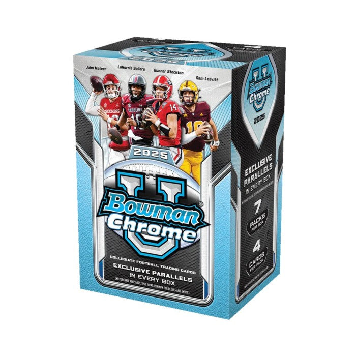 2025 Bowman Chrome University Football Blaster Box