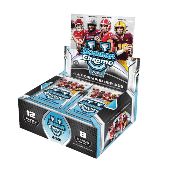 2025 Bowman University Chrome Football Jumbo Box