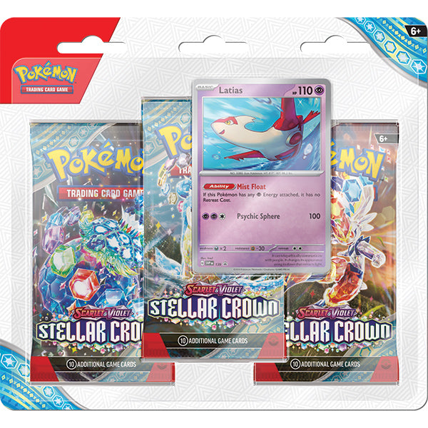 Pokemon Stellar Crown 3 Pack Blister Case