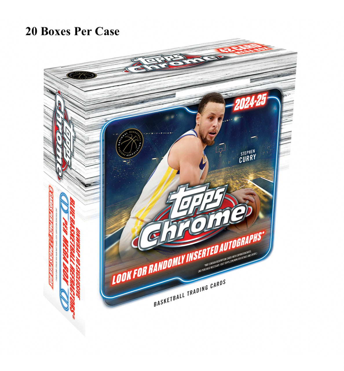 2024-25 Topps Chrome Basketball Mega 20 Box Case