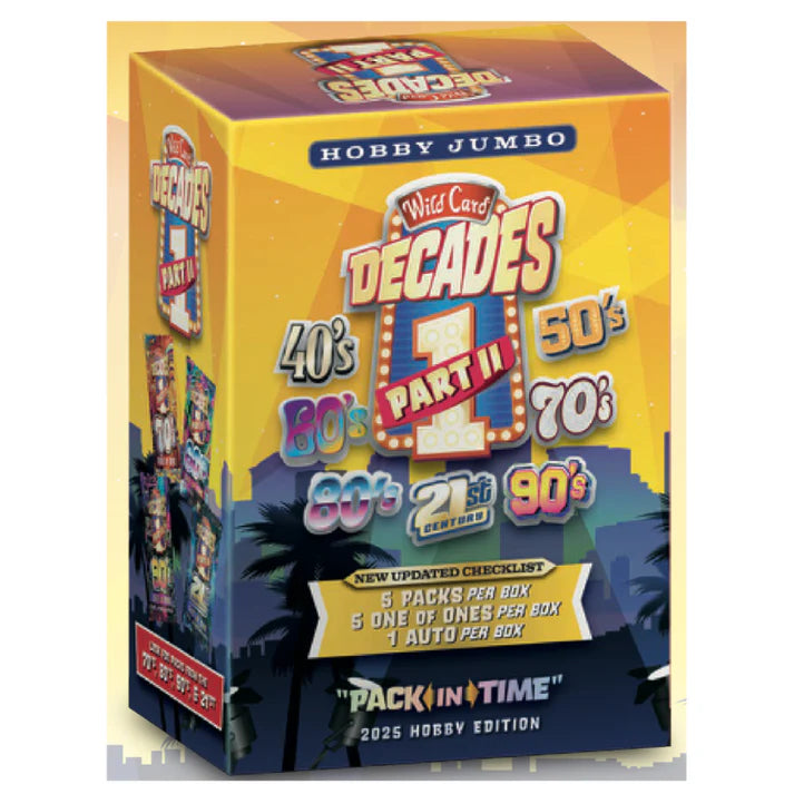 2025 Wild Card Decades Part II Hobby Box