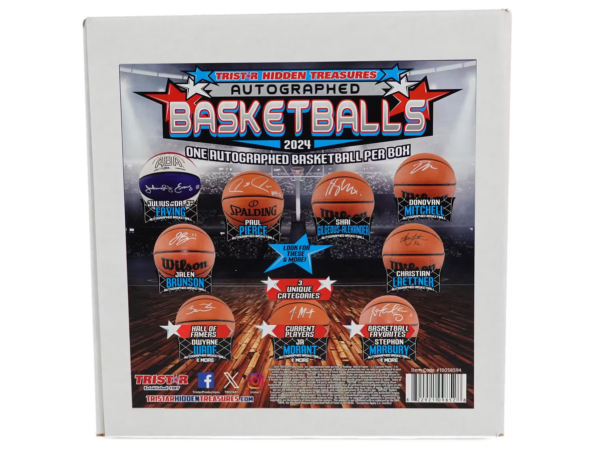 2024 Tristar Hidden Treasures Autographed Basketball 4 Box Case