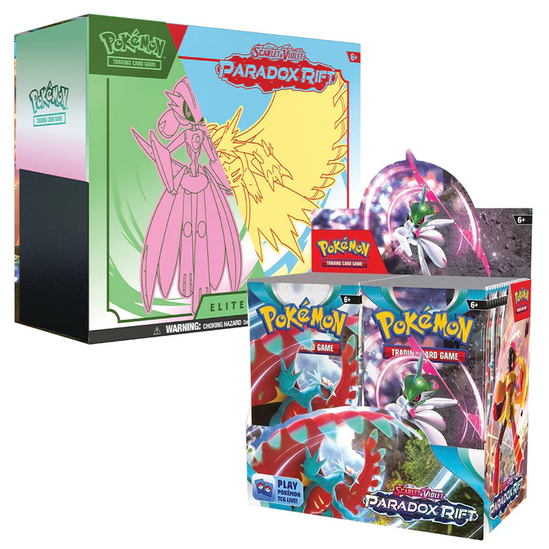 Pokemon Scarlet &amp; Violet Paradox Rift Booster Box and ETB Combo