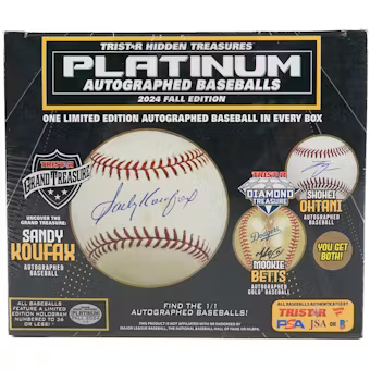 2024 Tristar Hidden Treasures Platinum Autographed Baseball Fall Edition Box