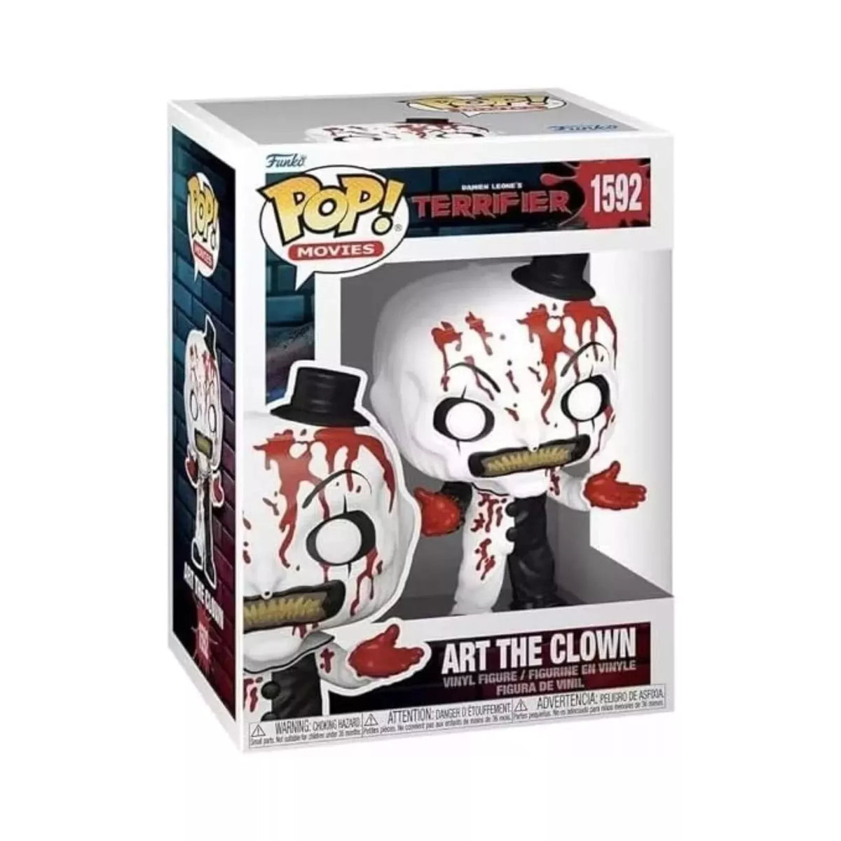 ART THE CLOWN Funko Pop! Movies: TERRIFIER 1592 Bloody W/ Protector (Copy)