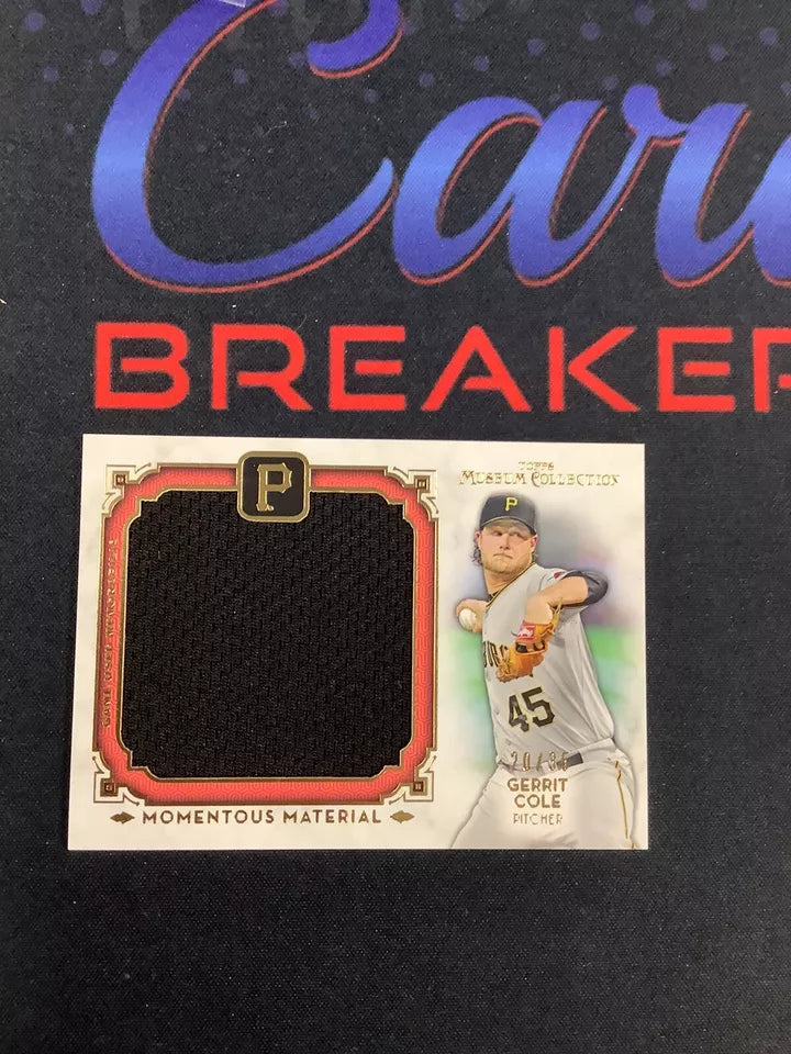 2014 TOPPS MUSEUM JUMBO RELIC MOENTOUS MATERIAL GERRIT COLE MMJR-GC 20/35