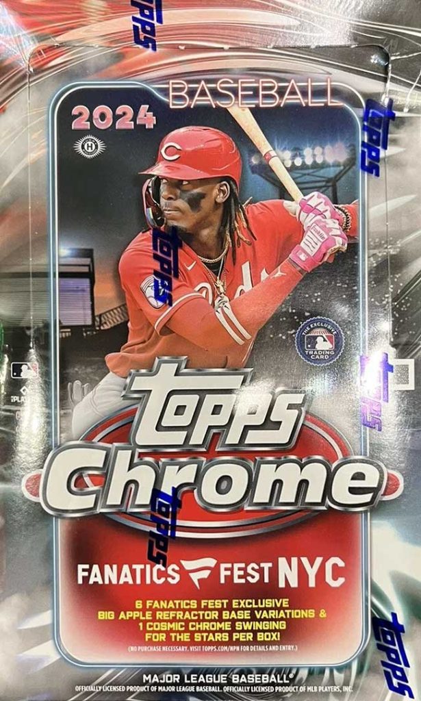 2024 Topps Chrome Baseball Fanatics Fest NYC Exclusive Hobby Box