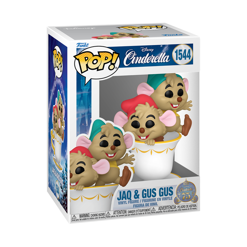 Jaq &amp; Gus Gus (75th Anniversary) Funko Pop! Disney 1544 w/ Protector