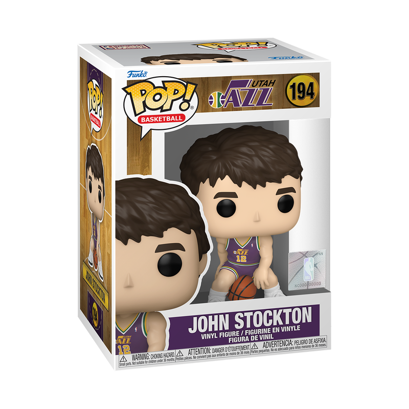 John Stockton (Rookie Season) Funko Pop Basketball 197 W/ Protector