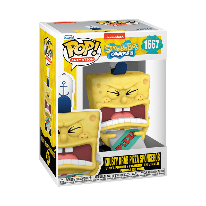 Krusty Krab Pizza Spongebob Funko Pop Spongebob Squarepants 1667 W/ Protector