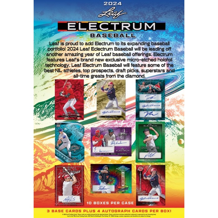 2024 Leaf Electrum Baseball Hobby Box