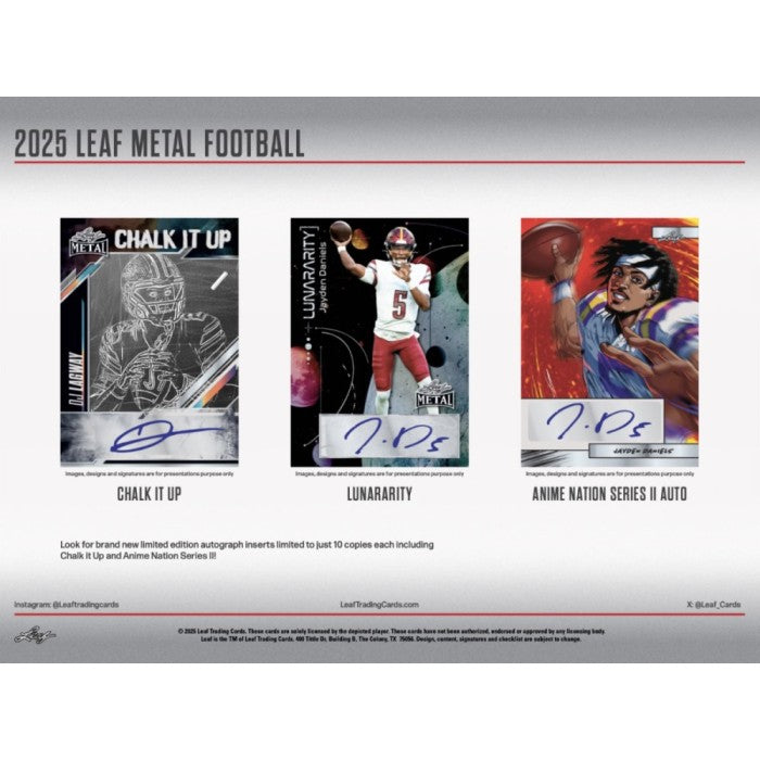 2025 Leaf Metal Football Hobby Box