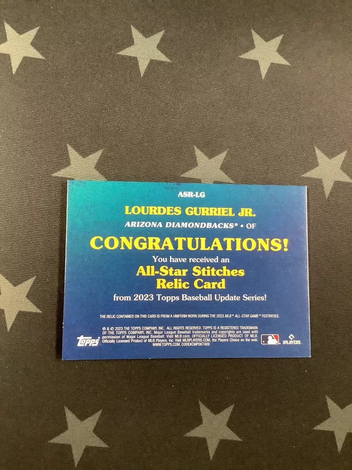 2023 Topps Update Lourdes Gurriel Jr All Star Stitches /25