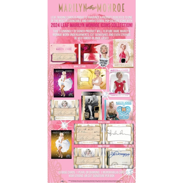 2024 Leaf Marilyn Monroe Icons Collection Box 4-Box Case