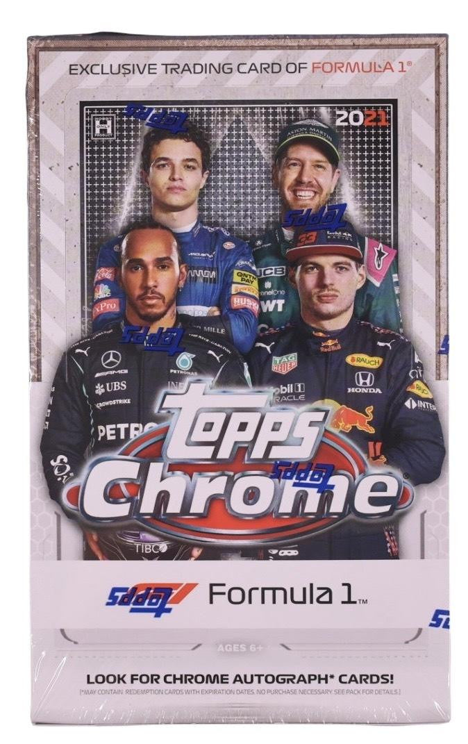 2021 Topps Chrome Formula 1 F1 Racing Hobby Box