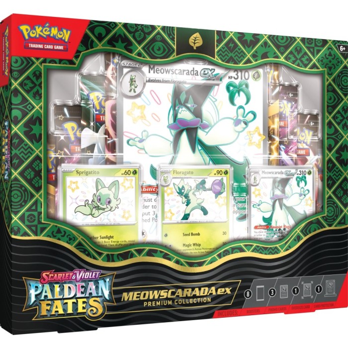 Pokemon Paldean Fates Premium Collection 6 Box Case