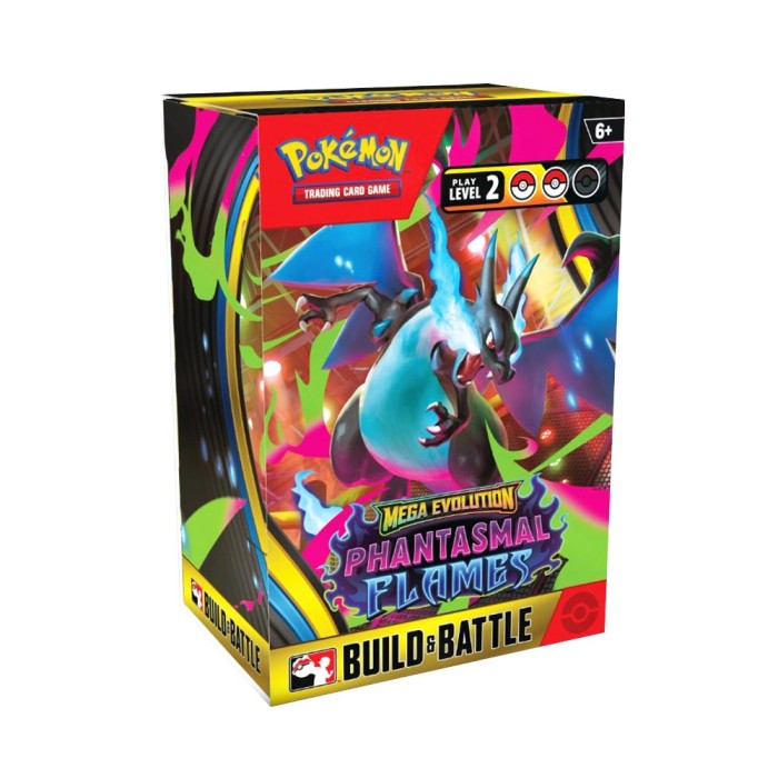 Pokemon Mega Evolution Phantasmal Flames Build & Battle Box