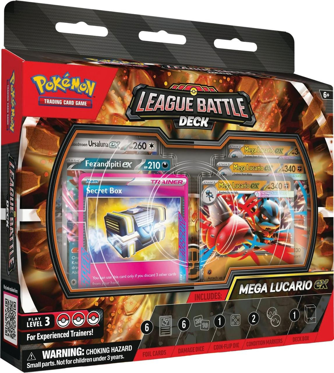 Pokemon Mega Lucario ex League Battle 6-Deck Case *PRESALE*