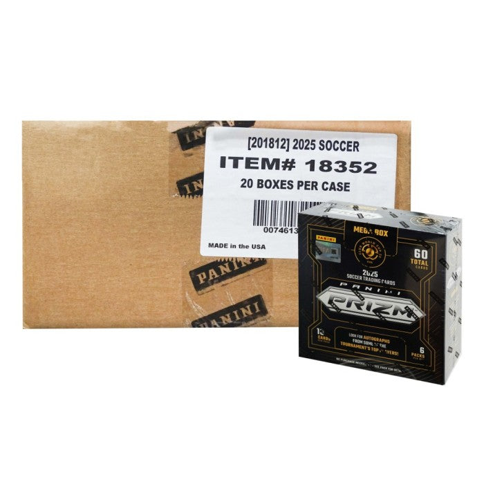 2025 Panini Prizm FIFA Club World Cup Soccer Hobby Mega 20 Box Case