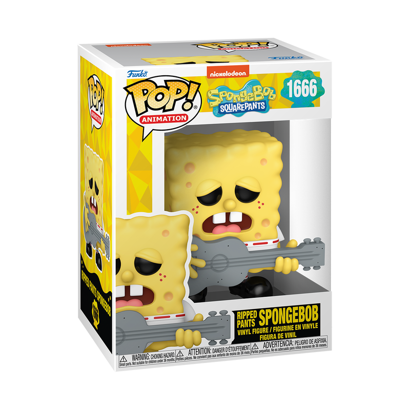 Ripped Pants Spongebob Funko Pop Spongebob Squarepants 1666 W/ Protector