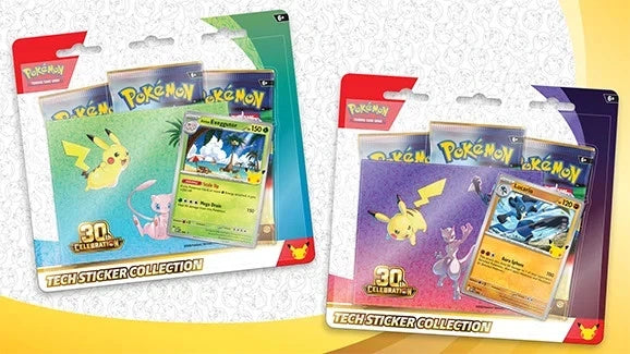 Pokemon 30th Celebration Tech Sticker Collection Blister *PRESALE*