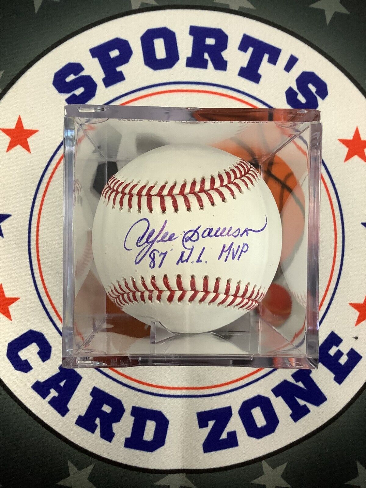 Andre Dawson Autographed Baseball 87 NL MVP Inscription JSA COA