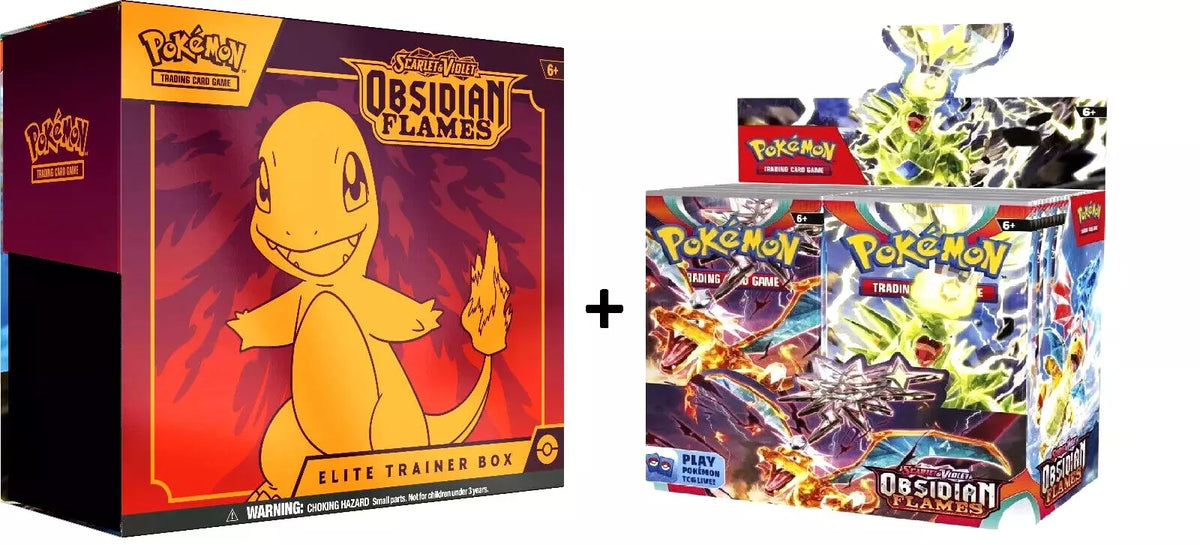 Pokemon Scarlet &amp; Violet Obsidian Flames Booster Box and ETB Combo